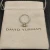 David Yurman 8mm Four-Prong Green Diamond Ring
