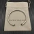 David Yurman 4mm Sterling Silver Deep Green Diamond Bangle Bracelet