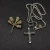 David Yurman Chevron Cross Black Diamond Necklace