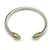 David Yurman 5mm Gold-End Blue Diamond Cable Cuff Bracelet