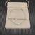 David Yurman 4mm Sterling Silver Single Stone Deep Blue Diamond Bracelet