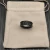 David Yurman 8.5mm Black and Gold Cable Classic Pavé Black Diamond Ring