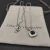 David Yurman 7mm Cushion-Cut Center Stone Necklace Black Diamond
