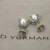 David Yurman Sterling Silver Four-Prong Pearl Stud Earrings