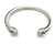 David Yurman 7mm Sterling Silver Half-Pavé Cable Cuff Bracelet