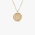 David Yurman Gold Diamond Initial X Disc Pendant Necklace