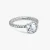 David Yurman 0.7 Carat Four-Prong Diamond Ring with Side Diamonds