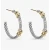 David Yurman Gold and Silver Gold Wire Wrapped Earrings