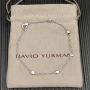 David Yurman Sterling Silver Small Modern Pavé Diamond Bracelet