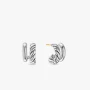 David Yurman Sterling Silver 13.5mm Double Hoop Embrace Earrings