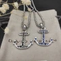 David Yurman Maritime Anchor Blue Diamond Necklace