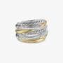 David Yurman 16mm Seven-Row Crossover Ring