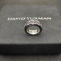 David Yurman 8.5mm Twisted Cable Full Pavé Black Diamond Ring